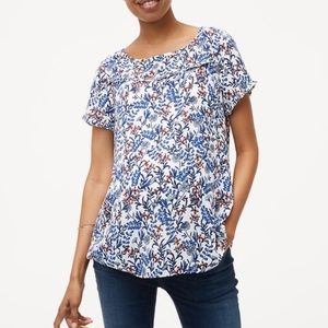 LOFT || Floral Blouse